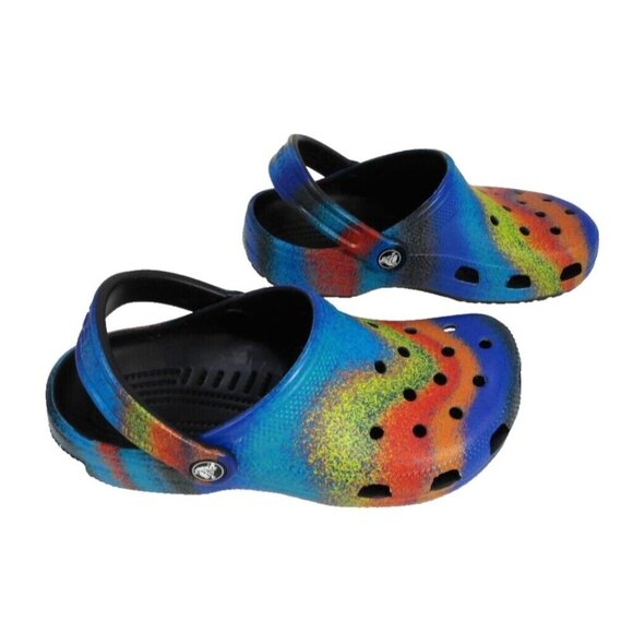 CROCS multi color clogs sandals water shoes unisex Men's size 4, Women's size 6 - Picture 4 of 7